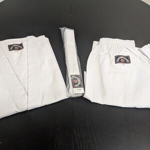 Premium White Martial Arts Gi Set with White Belt
